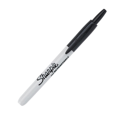 Sharpie Fine Retractable Permanent Marker (Pack Of 2) - SCOOBOO - White-Board & Permanent Markers