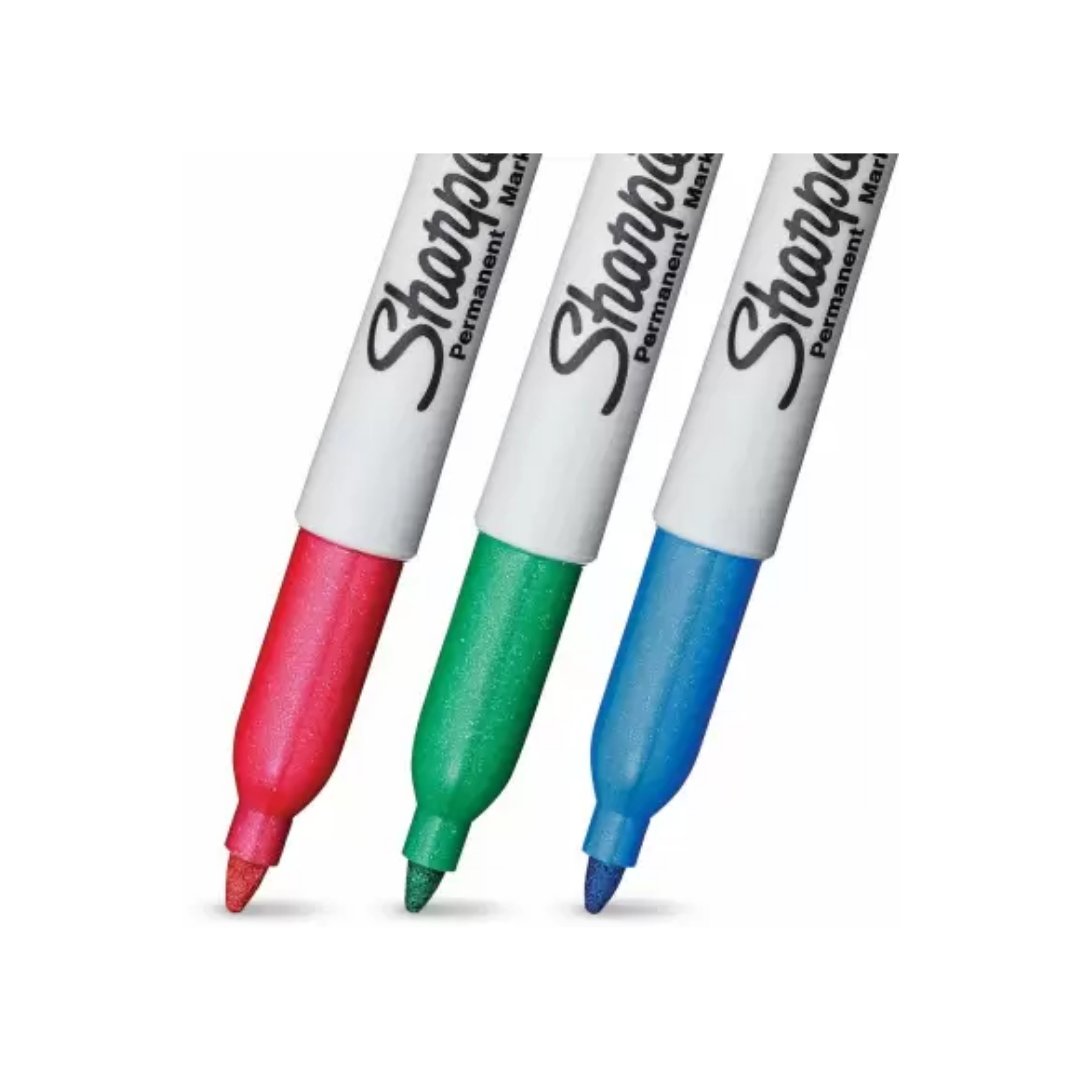 Sharpie Metallic Fine Marker Asst 3 CT BL - SCOOBOO - Fineliner