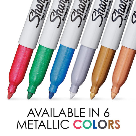 Sharpie Metallic Fine Marker Asst 6 CT BL - SCOOBOO - SAN 2029678 - Fineliner