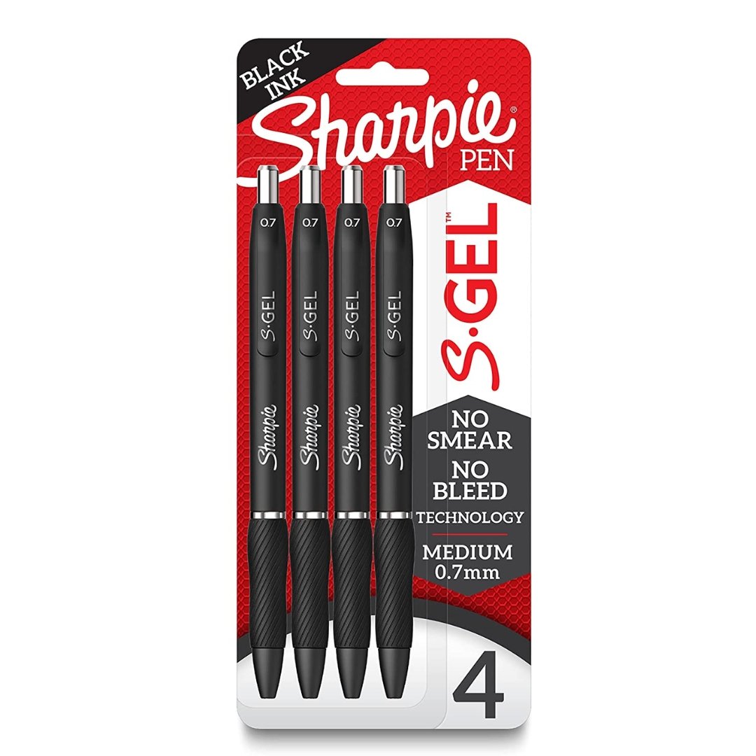 Sharpie S. Gel Pens 0.7mm (Pack Of 4) - SCOOBOO - 2096134 - Gel Pens