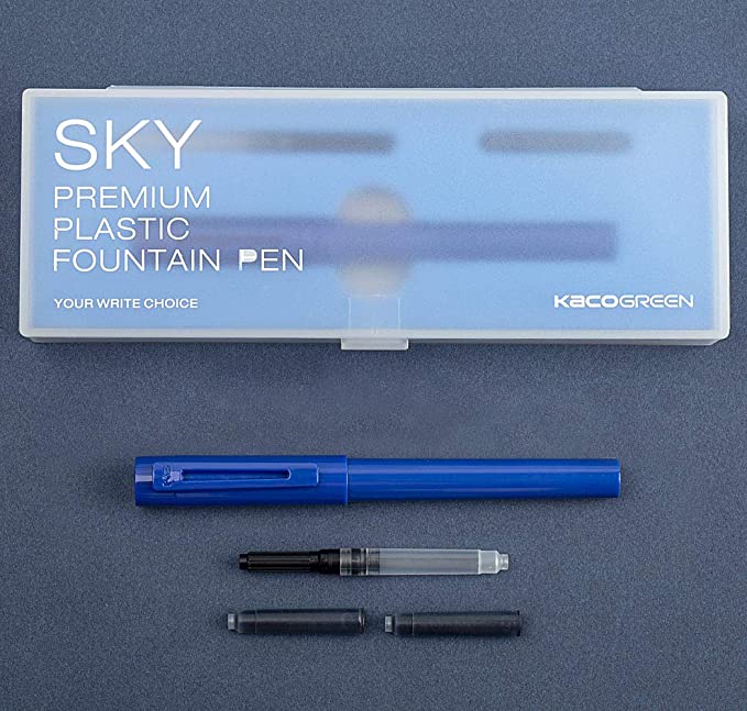 Sky Plastic Fountain Pen - SCOOBOO - Kaco-Sky-Blue - Fountain Pen