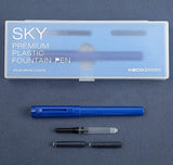 Sky Plastic Fountain Pen - SCOOBOO - Kaco-Sky-Blue - Fountain Pen