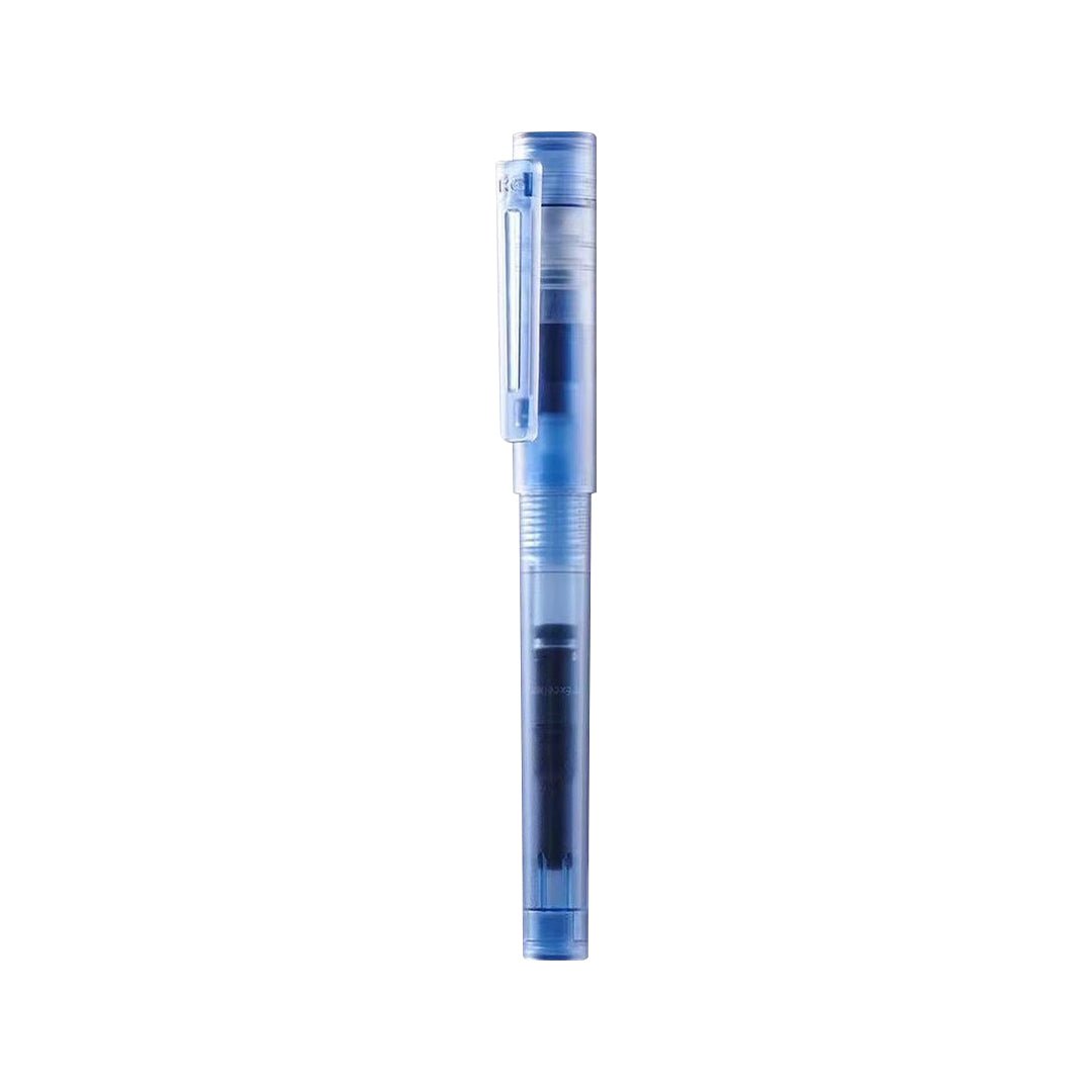 Sky Transparent Fountain Pen - SCOOBOO - SkyPlasticfountain-4 - Fountain Pen