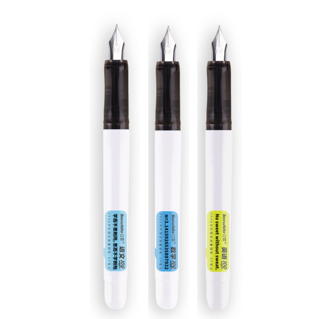 Snowhite Fountain Pen Pack of 3 - SCOOBOO - FPO8-3 - Fountain Pen