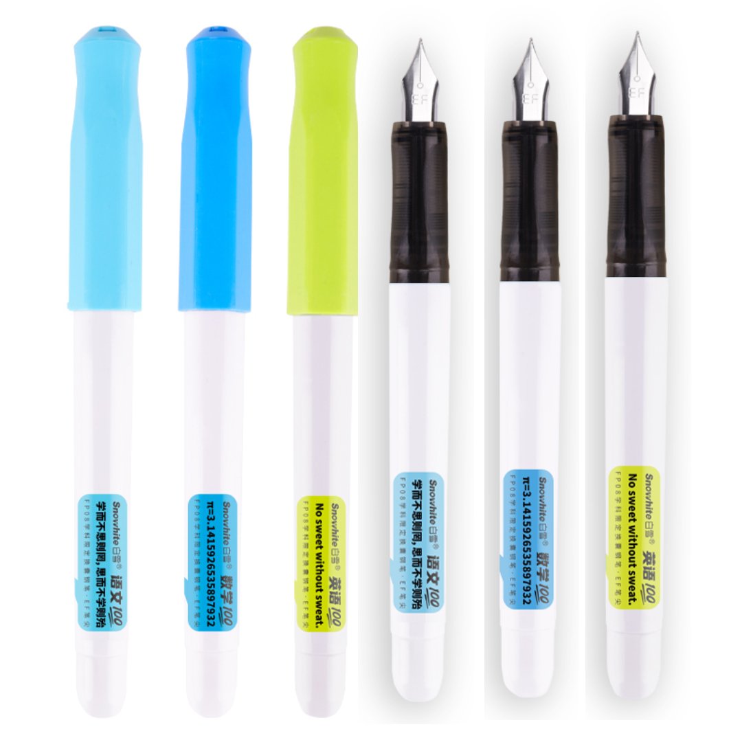 Snowhite Fountain Pen Pack of 3 - SCOOBOO - FPO8-3 - Fountain Pen