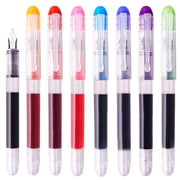 Snowhite FP20 Fountain Pen 0.5 Multicolor Pack of 8 - SCOOBOO - FP20-MULTI - Fountain Pen