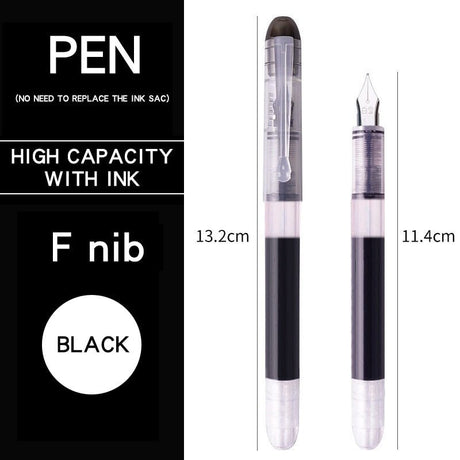 Snowhite FP20 Fountain Pen 0.5 Multicolor Pack of 8 - SCOOBOO - FP20-MULTI - Fountain Pen