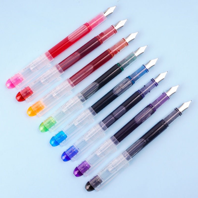 Snowhite FP20 Fountain Pen 0.5 Multicolor Pack of 8 - SCOOBOO - FP20-MULTI - Fountain Pen