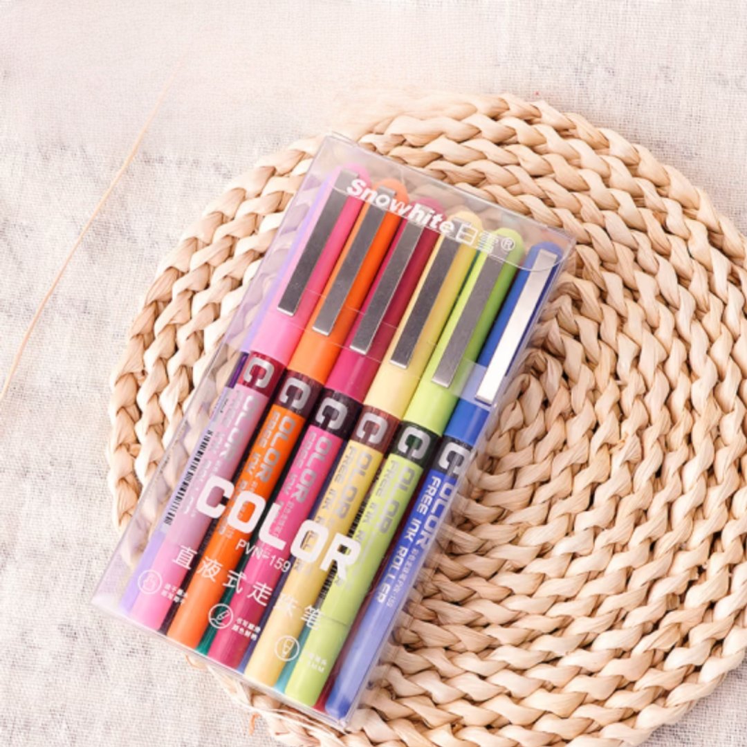Snowhite Multicolor Rollerball Pen - SCOOBOO - PVN159 - Roller ball Pen