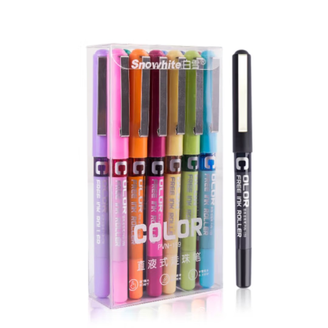 Snowhite Multicolor Rollerball Pen - SCOOBOO - PVN159 - Roller ball Pen