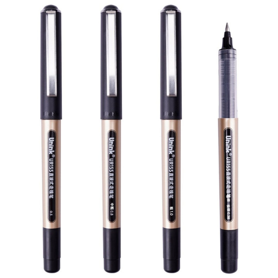  HAUSER SONIC Gel Pens, 0.55 MM Black Ink Pens, 10 Pc