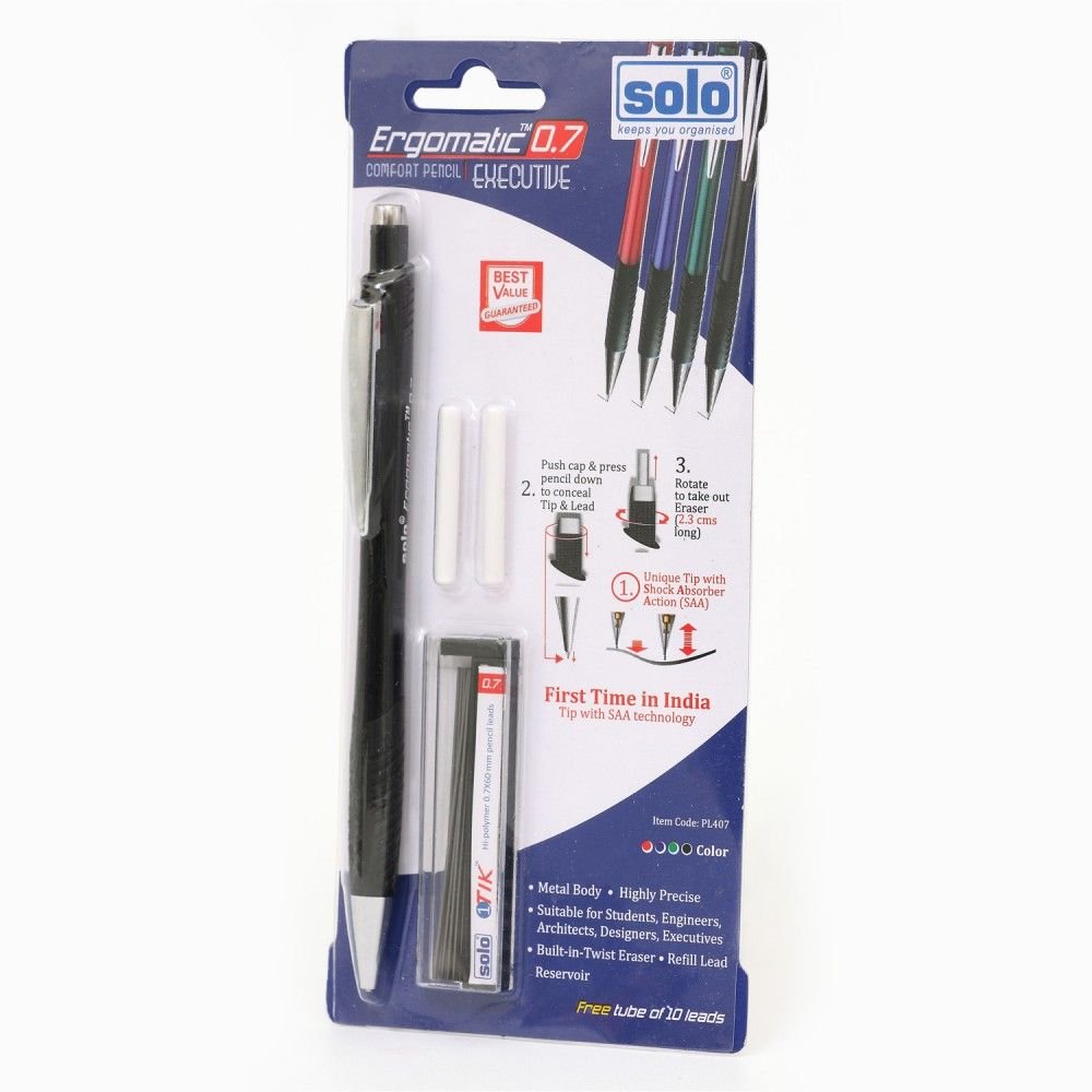 Solo 0.7 mm Ergomatic Pencil - SCOOBOO - PL407 - Mechanical Pencil