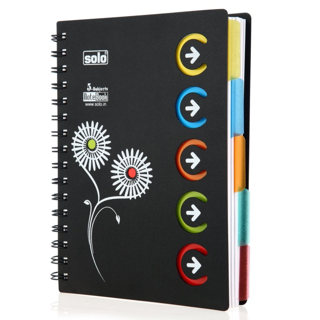 Solo 5 Subject Notebook A5 - SCOOBOO - NA553 - Ruled