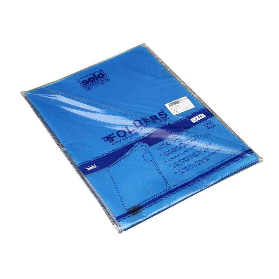 Solo A4 Clear Folder-Pack Of 20 - SCOOBOO - LF101 - Folders & Fillings