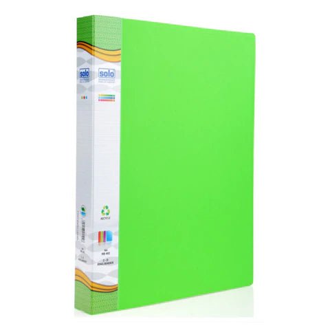 Solo A4 Ring Binder-Neon Green - SCOOBOO - RB402 - Folders & Fillings