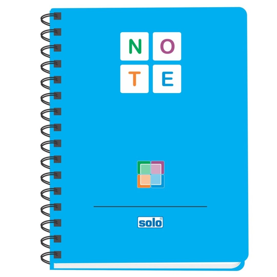 Solo A5 Spiral Notebook - SCOOBOO - NA578 - Ruled