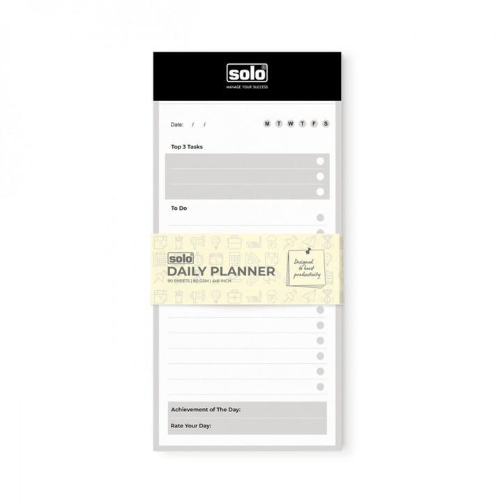 Solo Daily Planner - SCOOBOO - TDPA5 - Notepads
