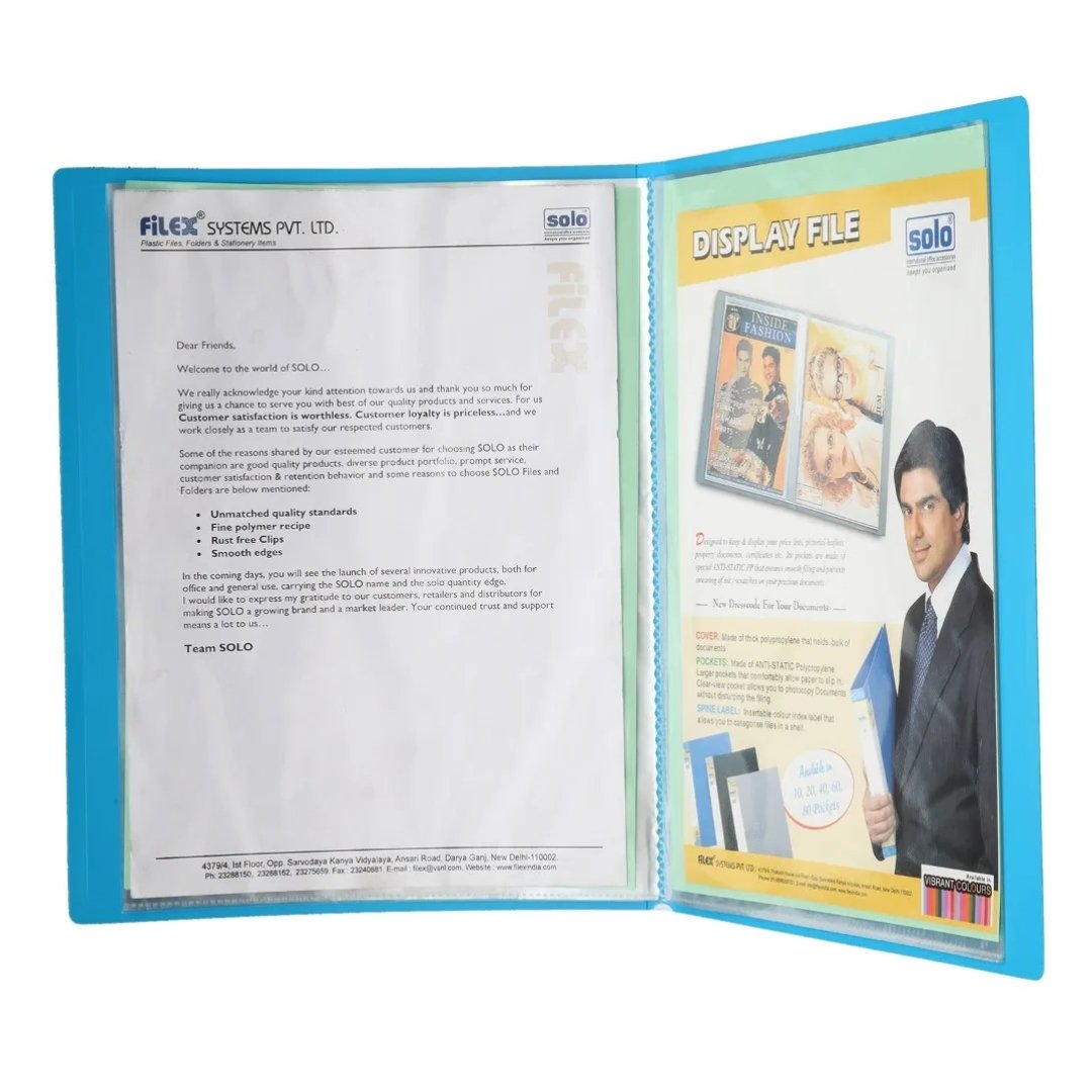 Solo Display Files 20 Pockets A4 - SCOOBOO - Solo