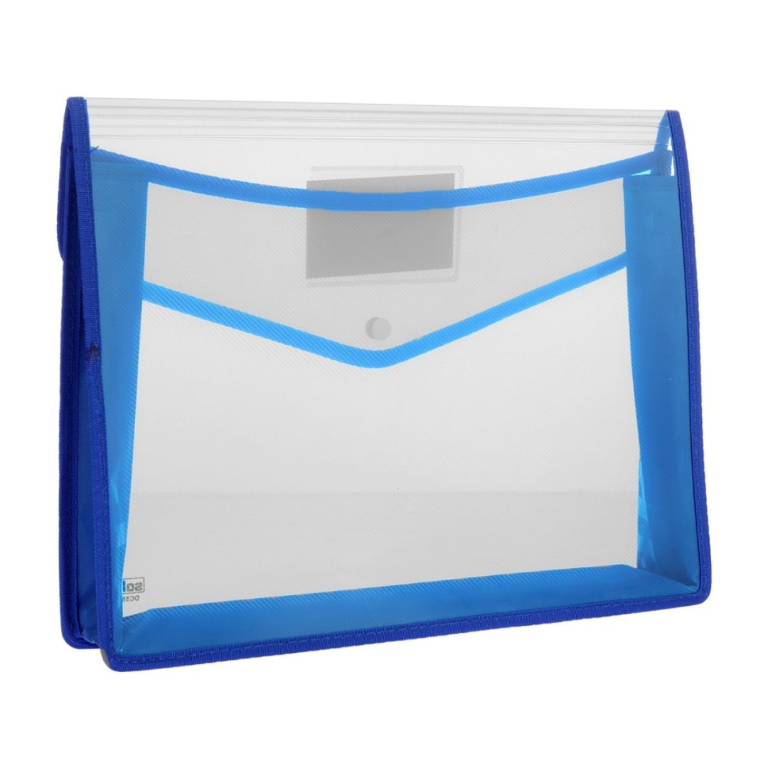 Solo Flexi Button Bag-Foolscap Size - SCOOBOO - DC553 - Folders & Fillings