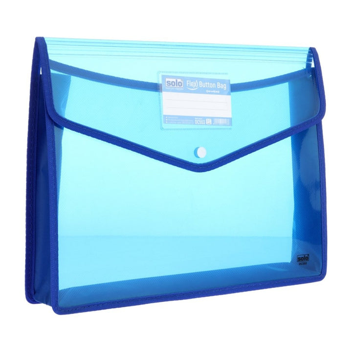 Solo Flexi Button Bag-Foolscap Size - SCOOBOO - DC553 - Folders & Fillings