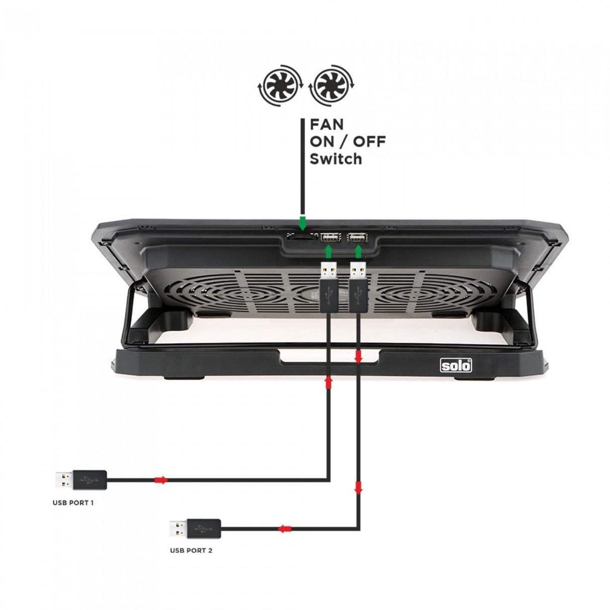 Solo Maxicool Laptop Station - SCOOBOO - LS104 - Organizer