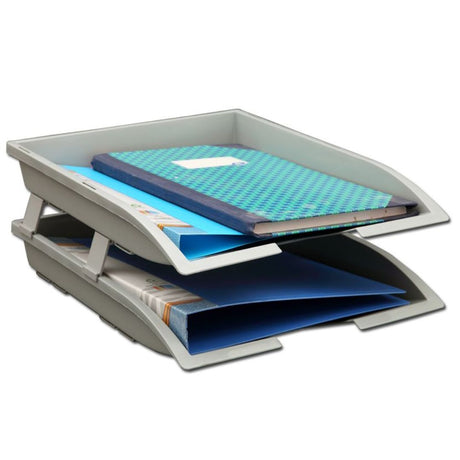 Solo Paper & File Tray- 2 Compartments - SCOOBOO - TR112 - Organizer