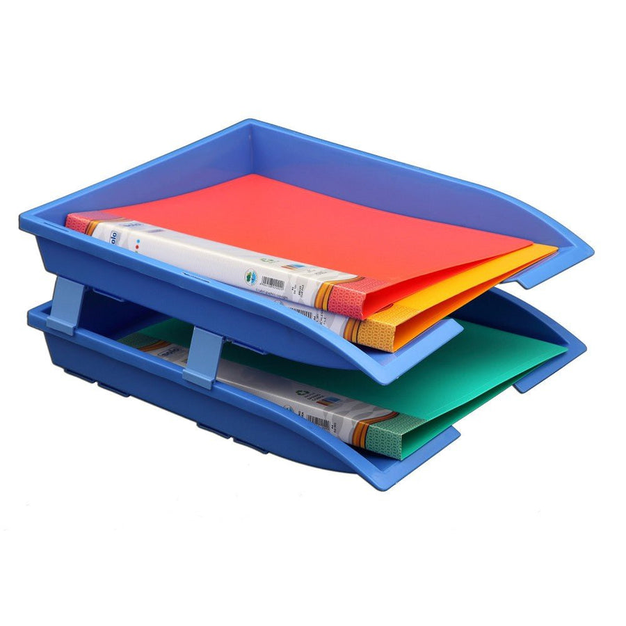 Solo Paper & File Tray- 2 Compartments - SCOOBOO - TR112 - Organizer