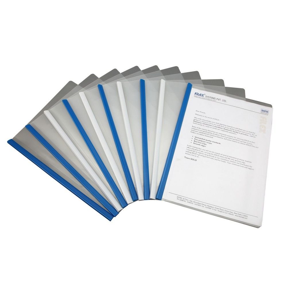 Solo Report Cover-Stripe File (Pack Of 10) - SCOOBOO - RC001 - Folders & Fillings