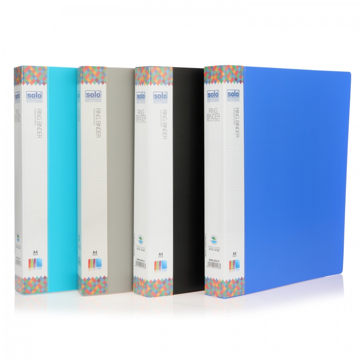 Solo Ring Binder-2d-Ring Binder Premium Series - A4 - SCOOBOO - Folders & Fillings