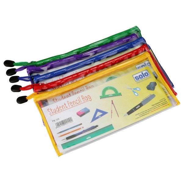 Solo Student Pencil Bag - SCOOBOO - PB104 - Folders & Fillings