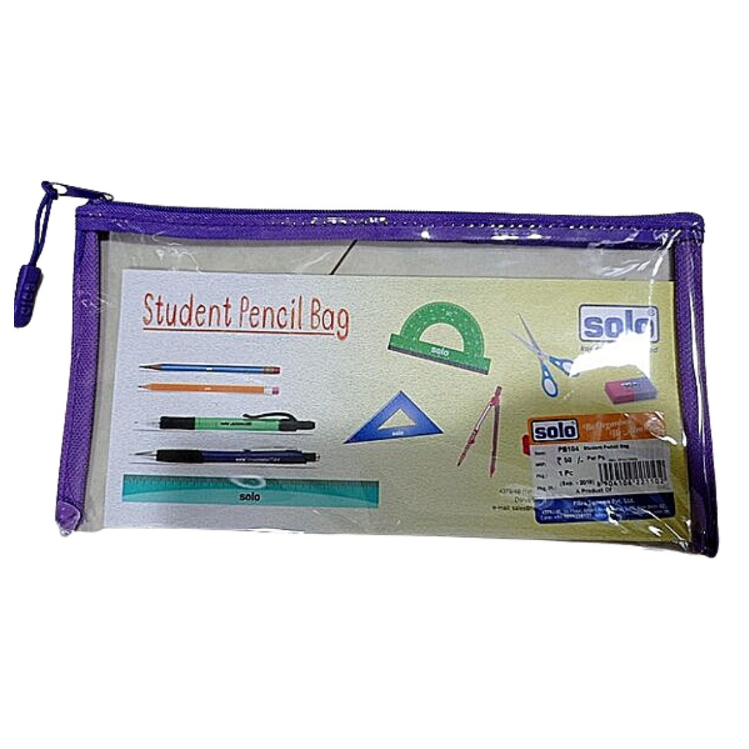 Solo Student Pencil Bag - SCOOBOO - PB104 - Folders & Fillings