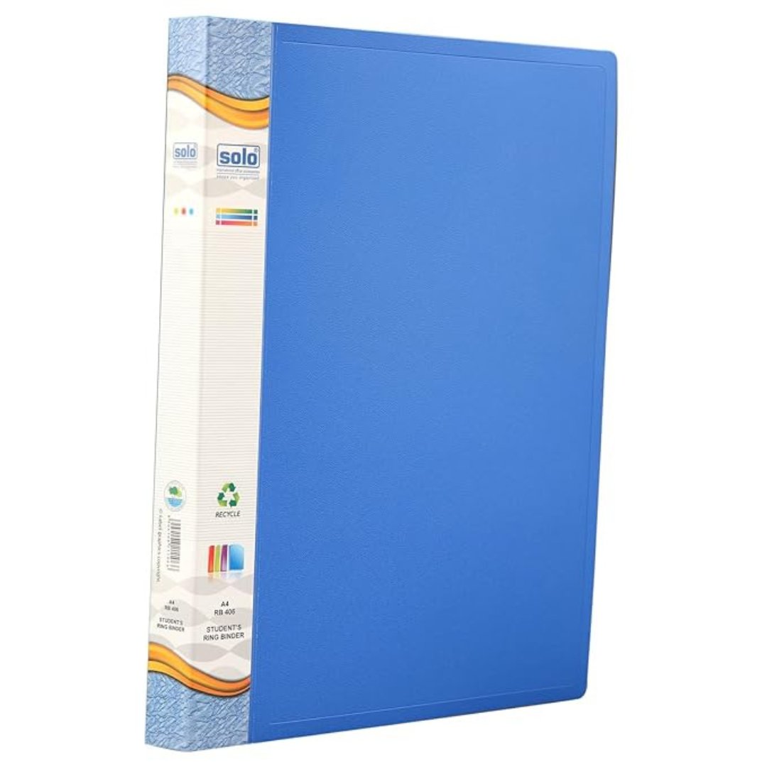 Solo Students Ring Binder-A4 - SCOOBOO - RB 406 - Folders & Fillings