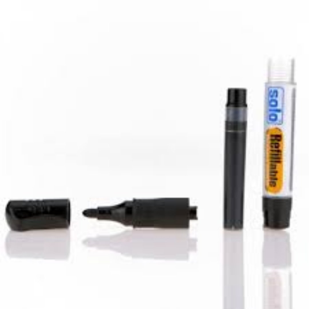 Solo Whiteboard Marker Black Ink Cartridge Set Of 4 - SCOOBOO - WBR01 - White-Board & Permanent Markers