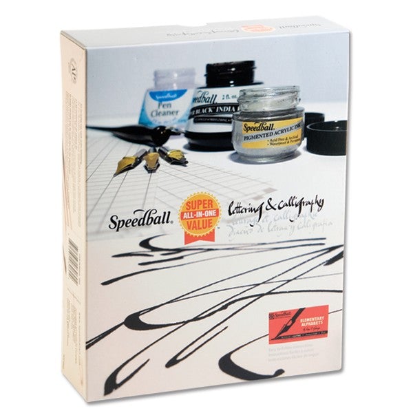 Speedball Value Lettering & Calligraphy Kit - SCOOBOO - 3060 - calligraphy pens