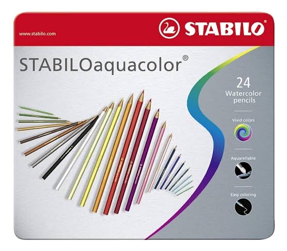 STABILO Aquacolour Watercolour Pencil Set - SCOOBOO - 1624-5 - Watercolour Pencils