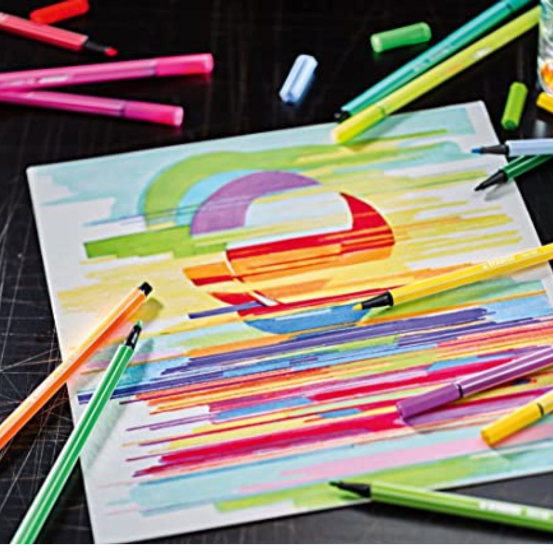 Stabilo Art Point 88 Creative Pastel Set Of 24 - SCOOBOO - 8868/24-1-20-6 - Fineliner