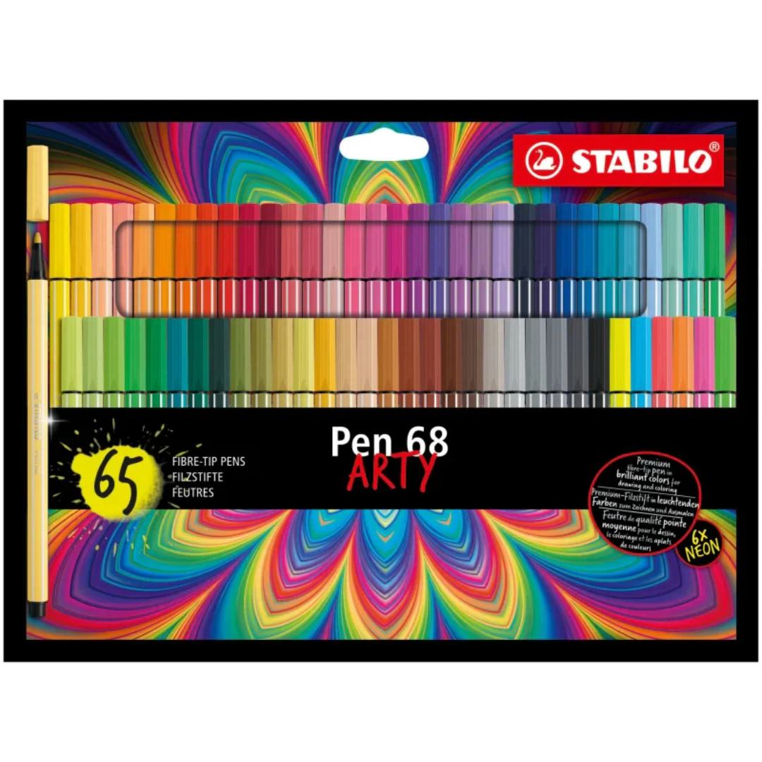 Stabilo | Arty | Pen 68 | Cardboard Case Of 10 Pcs - SCOOBOO - EO568/10-21-20 - Fineliner