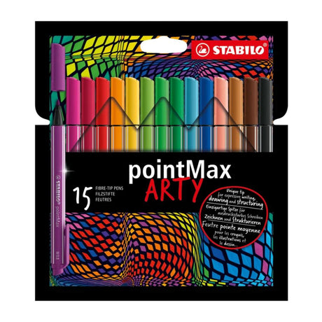 Stabilo Arty Pointmax Pack of 15 Colors - SCOOBOO - 488/15-1-20 - Fineliner