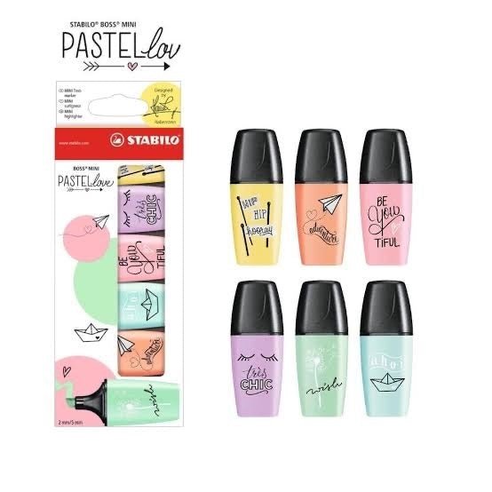 STABILO Boss Mini Pastel Love Highlighters - SCOOBOO - 07/06-27 - Highlighter