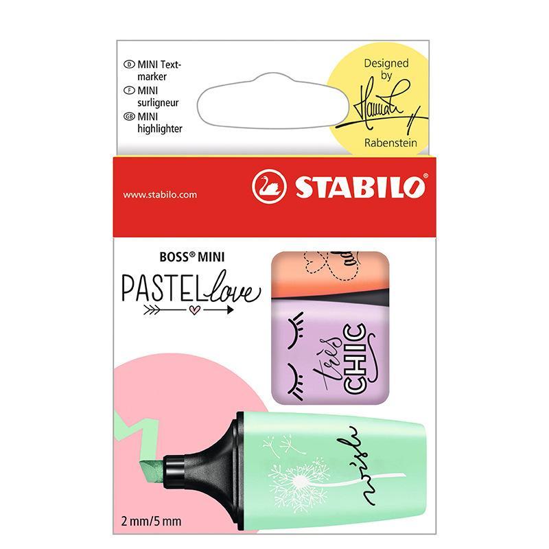 Stabilo Boss Mini Pastel Love Surligneur Highlighter - SCOOBOO - 07/03-47 - Highlighter