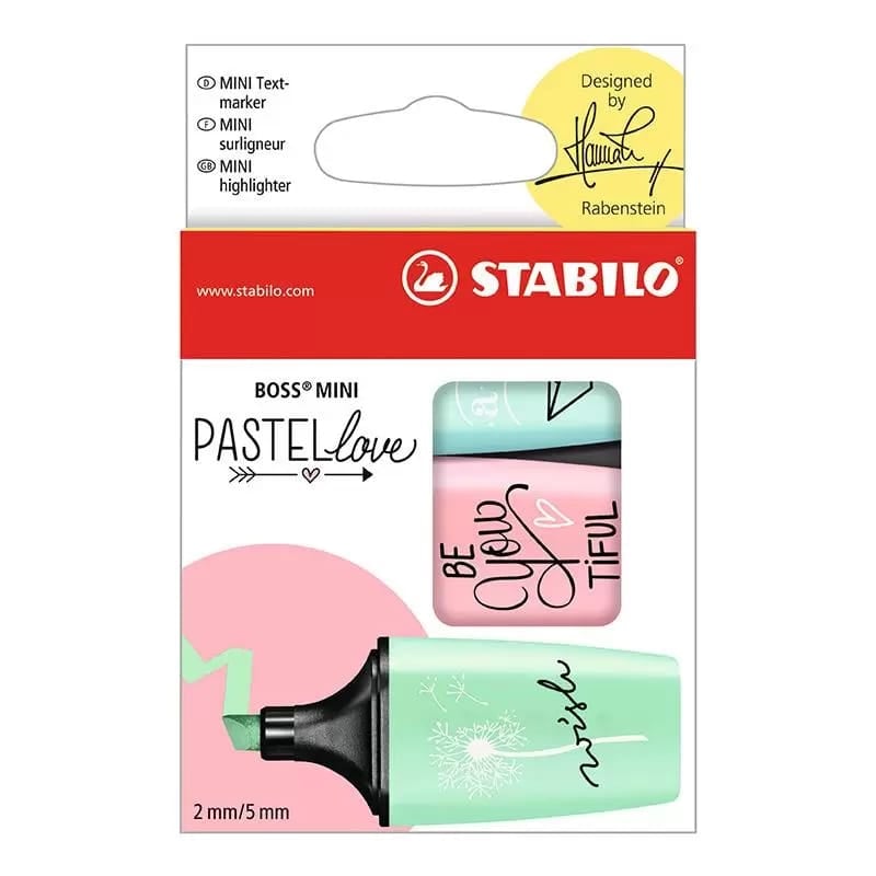 Stabilo Boss Mini Pastel Love Surligneur Highlighter - SCOOBOO - 07/03-57 - Highlighter