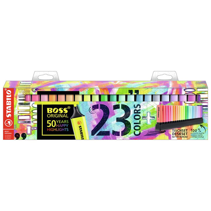 STABILO BOSS Original Highlighter Set (23 Colors) - SCOOBOO - EO7023-01 - Highlighter