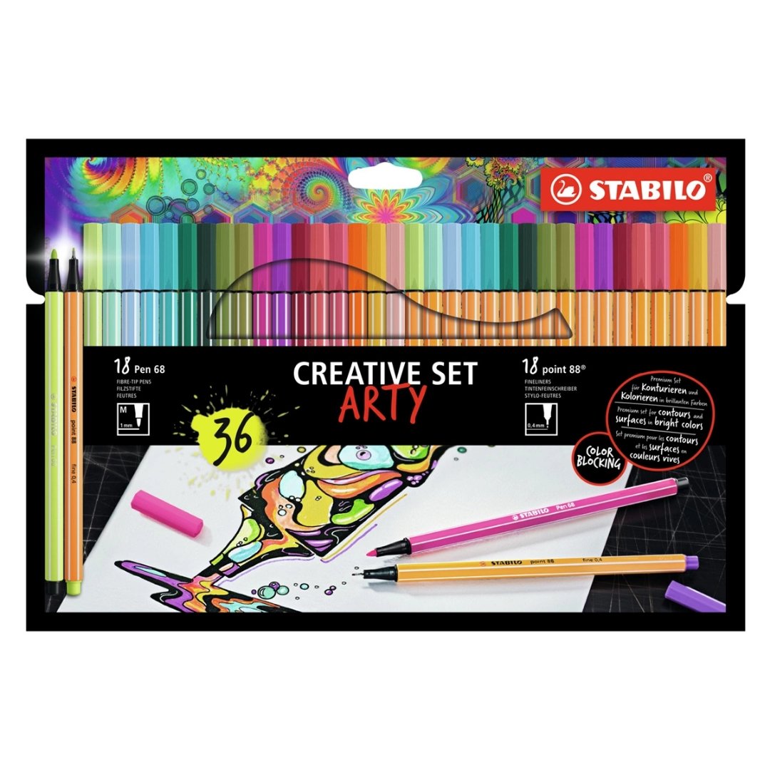 Stabilo Creative Set Arty 36 pcs - SCOOBOO - 8868/36-1-20 - Fineliner