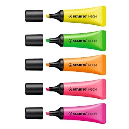 Stabilo Neon Highlighter Pen Set - SCOOBOO - 72/5-2 - Highlighter