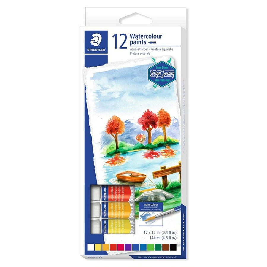 Staedtler Aquarell Water Colour Paint Set - SCOOBOO - 8880 C12 - Water Colors