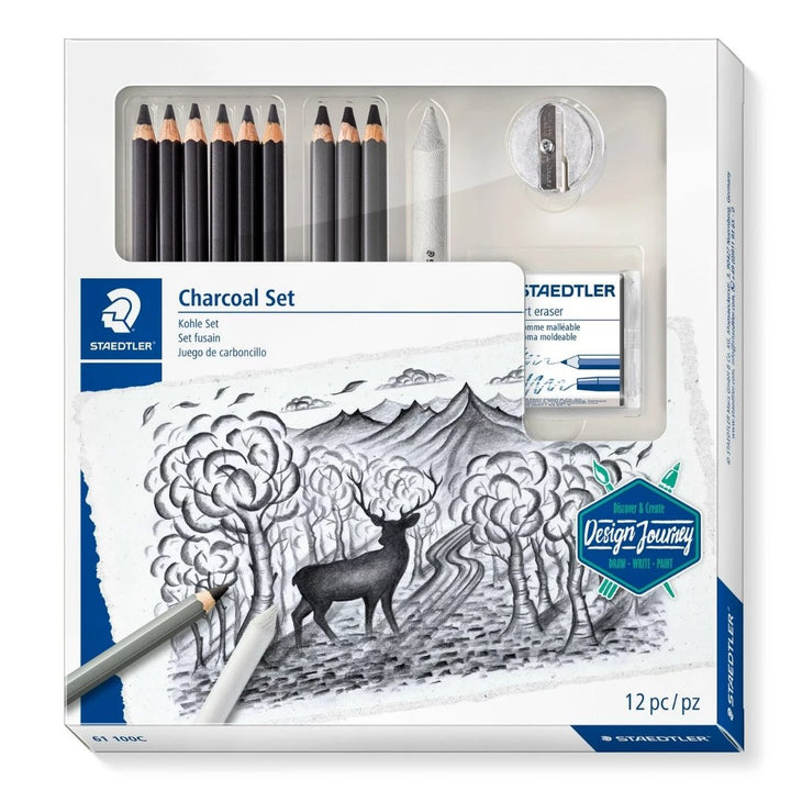Staedtler Charcoal Set - SCOOBOO - 61100C - Charcoal Pencil