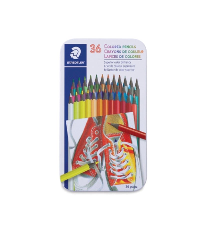 Staedtler Coloured Pencil with Metal Box - SCOOBOO - 175 M36 - Coloured Pencils