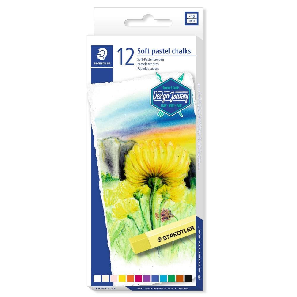 Staedtler Design Journey Soft Pastel Chalks Set - SCOOBOO - 2430 C12 - Soft pastels