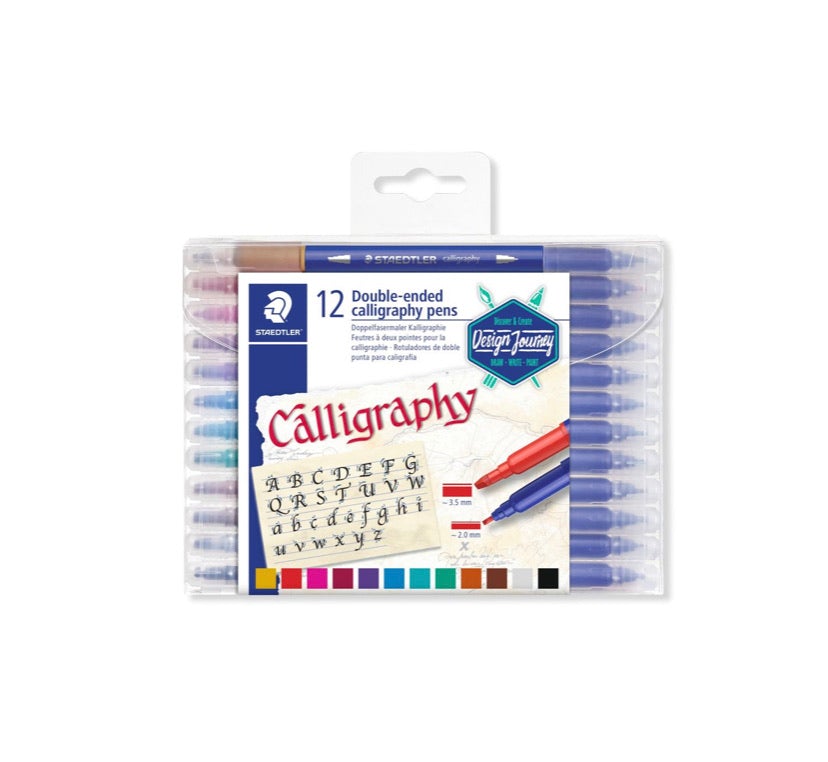 Staedtler Double-Ended Calligraphy Pen - SCOOBOO - 3005TB12 - calligraphy pens