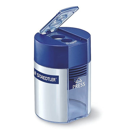 Staedtler Double-Hole Tub Pencil Metal Sharpener - SCOOBOO - 512 001 - Sharpeners